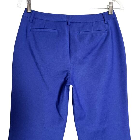 REISS Joanna Straight Tailored Trousers SIZE 4 Royal Blue Stretch Dress Pants - Picture 7 of 10